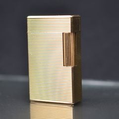 S.T. Dupont Ligne 1 (1 Lỗ Cao) - Bọc Vàng 20 Microns - Thiết Kế Classic Sang Trọng DPH30