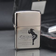 Set Zippo 1995 mạ bạc chủ đề cô gái  C177