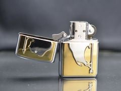 Zippo 1996 Buffalo Stampede – Chủ Đề Đàn Bò Tót – Mạ Vàng Gold Plated – Đời XII La Mã C82
