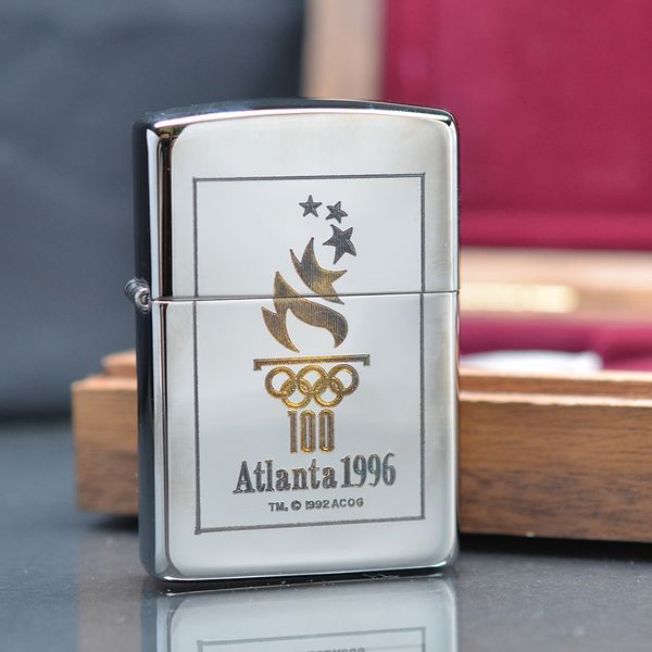 Zippo Atlanta bọc bạc 1995 C748