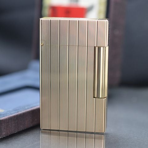 Dupont 1 lỗ bọc vàng hồng vân kẻ dọc DPH119