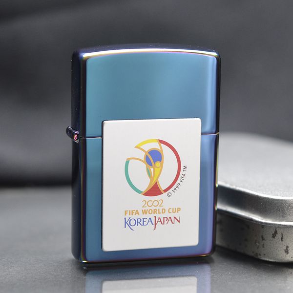 Zippo 2001 7 màu dán emblem Fifa world cup C187
