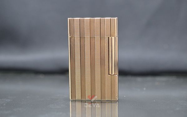 Bọc vàng hồng 2 lỗ cao kẻ dọc DPH43