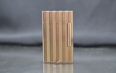 Bọc vàng hồng 2 lỗ cao kẻ dọc DPH43