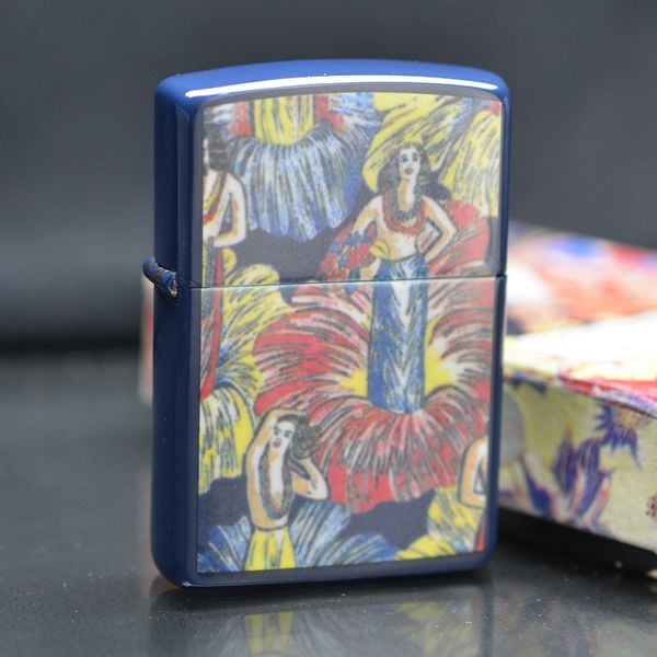 Zippo sơn mài hình cô gái 1996 C41