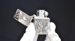 Zippo khắc hình cá chép ZD36