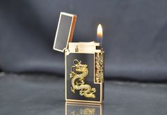 Sơn mài 2 lỗ cao đen gắn hình rồng DPH57