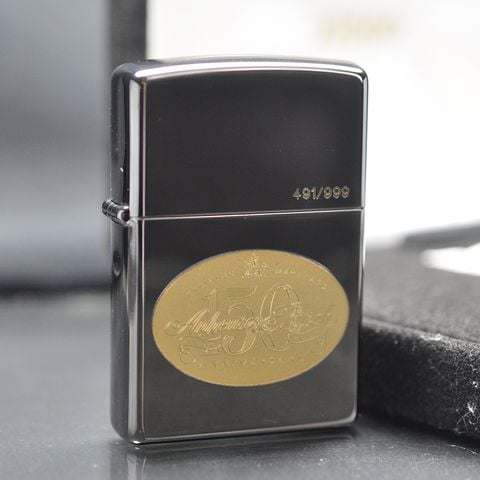 Zippo 2002 Anheuser-Busch 150th Anniversary – Bản Kỷ Niệm 150 Năm – Mạ Vàng Gold Plated C40