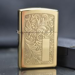 Zippo hoa văn vàng cổ 1992 C53