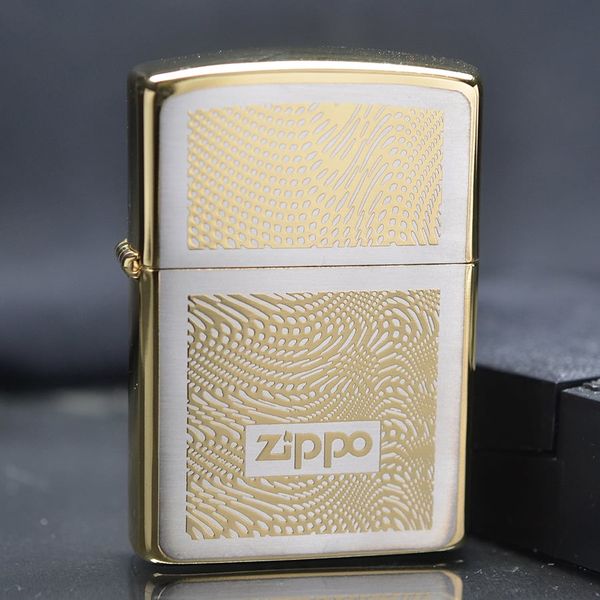 Zippo 1997 hoa văn mạ vàng C163