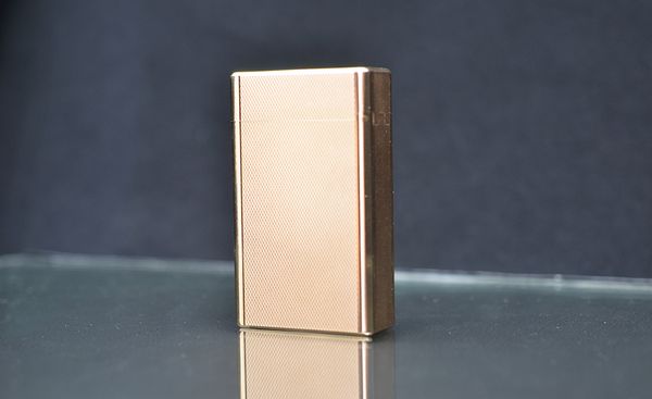 S.T. Dupont Ligne 1 (1 Lỗ) – Bọc Vàng 20 Microns – Họa Tiết Vân Kim Cương Nhỏ Diamond Head DPH70