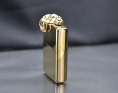 Zippo 1993 Emblem Đầu Thú – Mạ Vàng Toàn Thân Gold Plated – Đời IX La Mã Đẳng Cấp C166