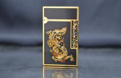 Dupont 2 sơn mài 2 lỗ cao gắn hình rồng DPH53