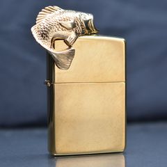 Zippo Emblem cá chép mạ vàng 1992 C742