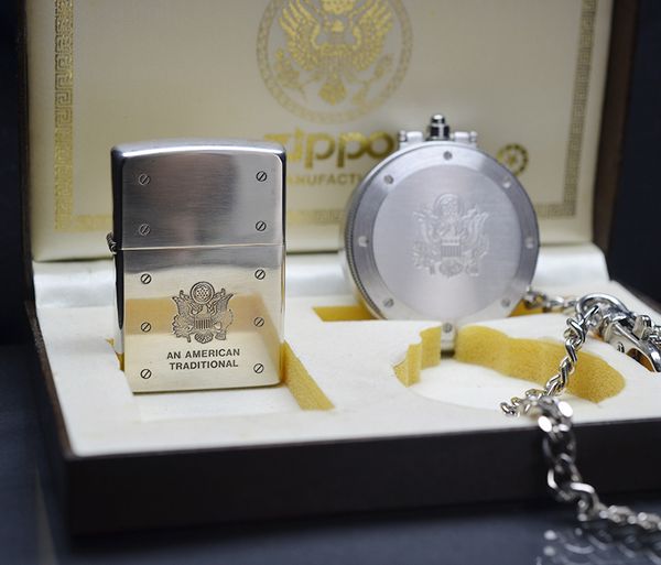 Set Zippo 2003 đồng hồ chủ đề quân đội C112