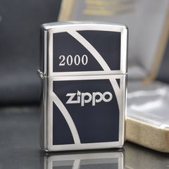 Zippo 1999 logo sơn mạ bạc C114