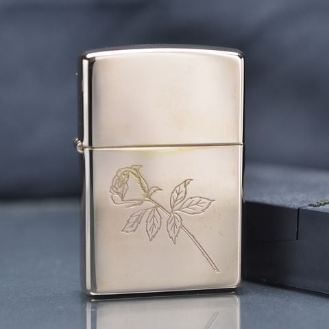 Mạ vàng hồng khắc hình bông hồng 1999 C774