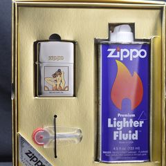 Set Zippo 1998 hình cô gái và bình xăng C175