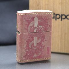 Zippo 2003 Bọc Da In Hình Rồng  – Bản Nghệ Thuật Độc Lạ C181