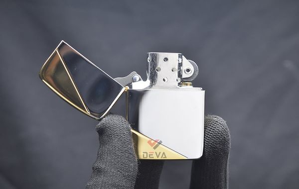 Zippo tái bản 1941 mạ vàng kẻ chéo số giới hạn ZN293