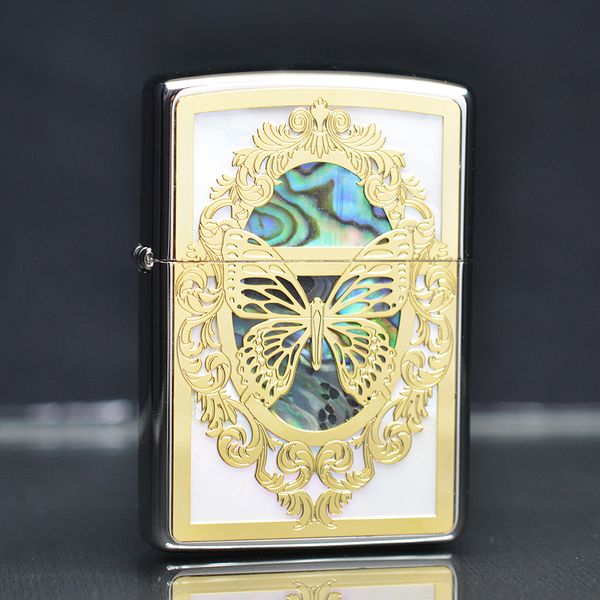 Bản khảm trai dán hình bươm mạ vàng ZN223