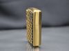 Set Zippo 1998 Emblem kẻ mạ vàng C06