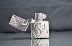 Zippo 2003 bạc bạc 925 đính đá C749