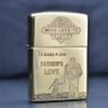 Zippo Nhật chính hãng khắc hình cha con limited ZN107