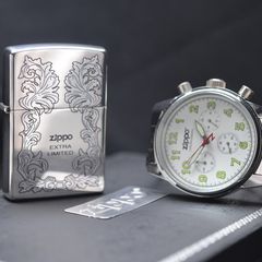 Set Zippo 2004 kèm đồng hồ C190