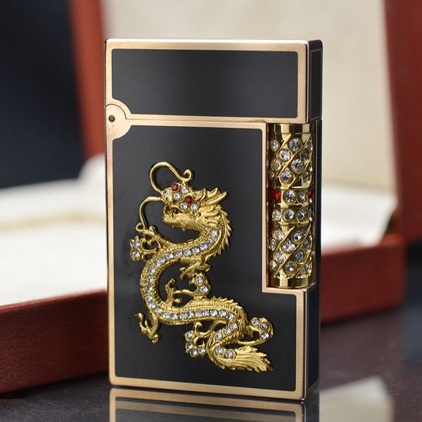 Sơn mài 2 lỗ cao đen gắn hình rồng DPH57