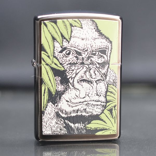 Zippo sơn hình chú Đười Ươi 1993 C222