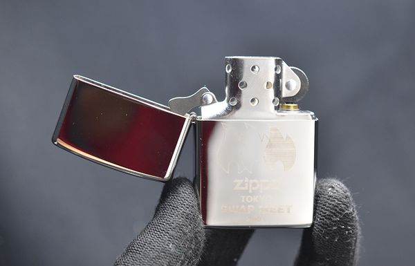 Zippo 2000 Tokyo Swap Meet Silver Plate C86