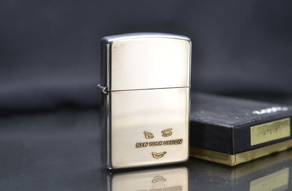 Zippo 1995 khuân mặt mạ vàng C104