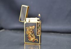 Dupont 2 sơn mài 2 lỗ cao gắn hình rồng DPH53