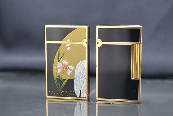 Cặp dupont sơn mài 2 lỗ cao dán đôi hạc DPH42