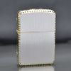 Zippo Replica 1941 mạ bạc viền vàng hoa văn Z241