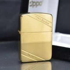 Zippo replica 1941 mạ vàng sọc chéo bản giới hạn ZN294