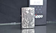 Zippo khắc hình cá chép ZD36
