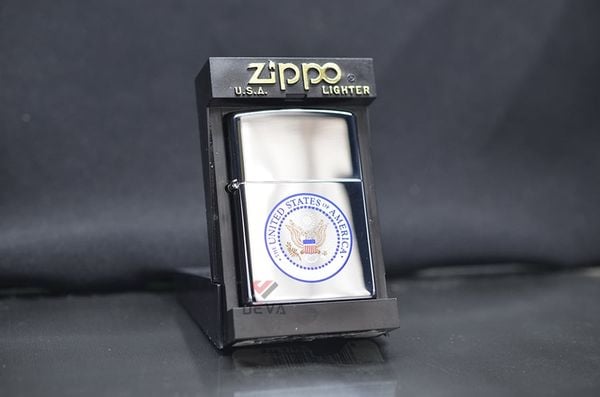 Zippo 1998 chrome bóng chủ đề quân đội C798