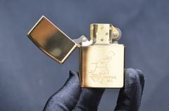 Zippo 1991 Bản Đồ Saipan – Mạ Vàng Gold Plated – Đời VII La Mã – Bản Sưu Tầm Lịch Sử C07