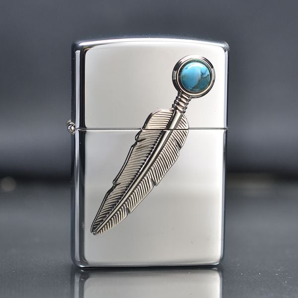 Zippo 1997 emblem lông chim C383