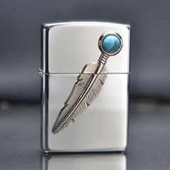 Zippo 1997 emblem lông chim C383