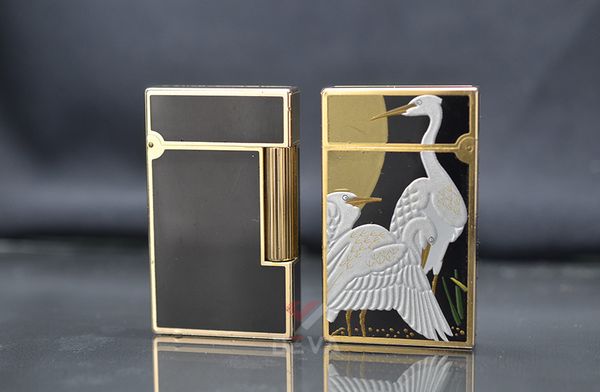 Cặp dupont sơn mài 2 lỗ cao dán đôi hạc DPH42