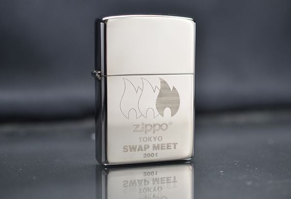 Zippo 2000 Tokyo Swap Meet Silver Plate C86
