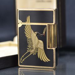 Dupont 2 lỗ thấp sơn mài dán hình chim DPH50