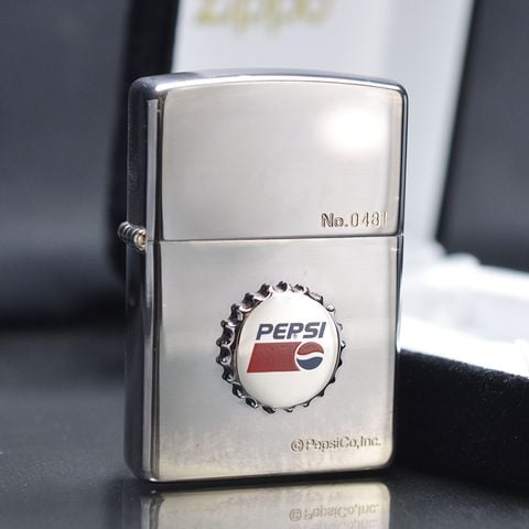 Bật Lửa Zippo 2002 Limited Emblem Pepsi – Đời XVIII – Bản Giới Hạn Hợp Tác Pepsi C111