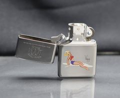 Zippo 1996 mạ bạc kỷ niệm 100th Vargas C128