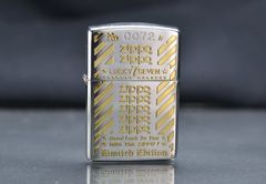 Zippo 1994 mạc bạc hoa văn dát vàng nổi C180