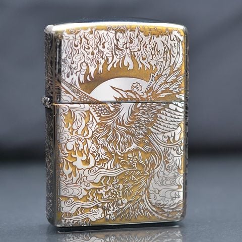 Zippo Armor Khắc Phượng CNC ZK146