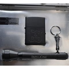 Set zippo 2001 đen pin Taday King C36